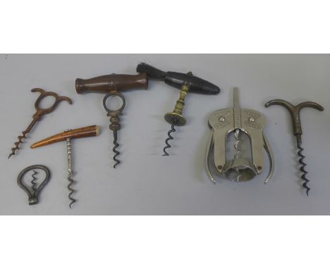 Seven vintage corkscrews 