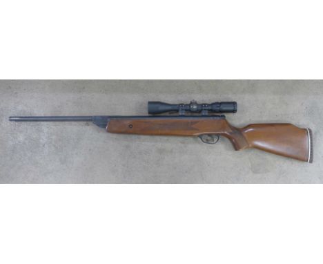 An Edgar Bros. model 60's Quattro Trigger air rifle with scope, 0.22 calibre 