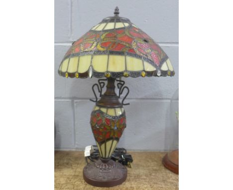 A Tiffany style table lamp, 56cm 