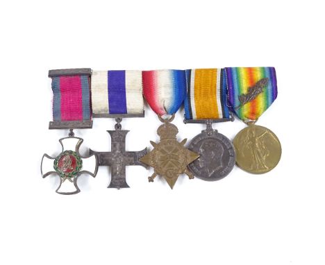 A Great War medal group awarded to Second Lt/Major W A C Stone Royal Field Artillery, comprising Distinguished Service Order,