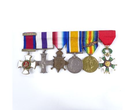 A Great War medal group, awarded to Capt/Lt Col G E Hawes Royal Fusiliers, comprising Distinguished Service Order, Military C