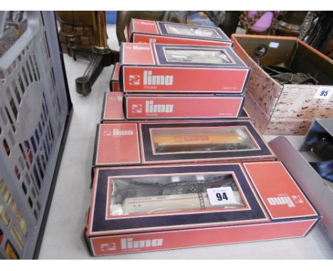 Eight assorted Lima wagons