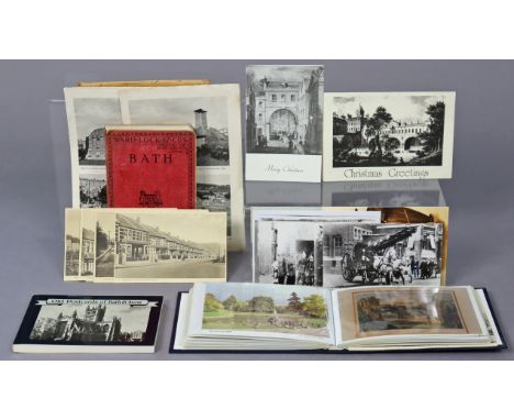 Twenty-seven loose postcards – all views of Bath &amp; the surrounding area, early-mid 20th century, in one album &amp; loose
