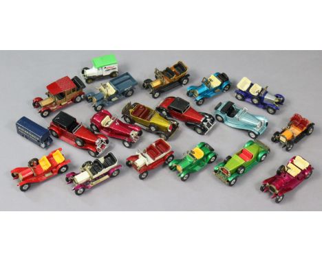 Nineteen various die-cast scale model vehicles by Lesney, all unboxed.