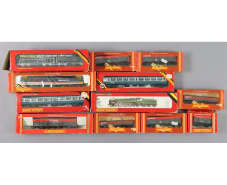 A Hornby railways “00” gauge scale model of the B.R. Locomotive “Britannia” (R.063); &amp; eleven ditto items of rolling stoc