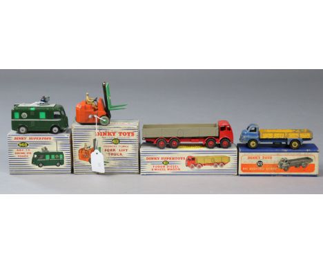 Two Dinky Supertoys die-cast scale models “B.B.C. T.V. Roving Eye vehicle (No. 968); &amp; Foden diesel 8-wheel wagon” (No. 9