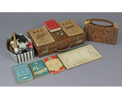 A vintage Ward, Lock &amp; Co’s guide book “Bath, Cheddar, Wells &amp; Glastonbury”; together with various other books; a fib
