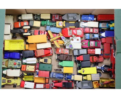 Approximately seventy various die-cast &amp; other scale model vehicles by Majorette, Matchbox, Lledo, etc., all unboxed. 