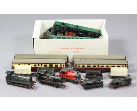 Five tri-ang “00” gauge scale model locomotives; &amp; various ditto items of rolling stock, all unboxed