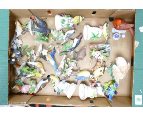 A large collection of Lenox &amp; similar ceramic bird figures: 