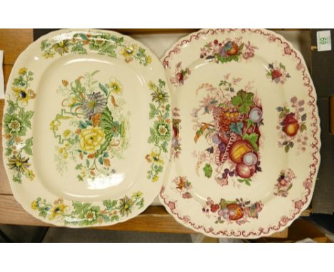 Masons Fruit basket Large Platter: together with Straithmore  large floral similar item(2) 