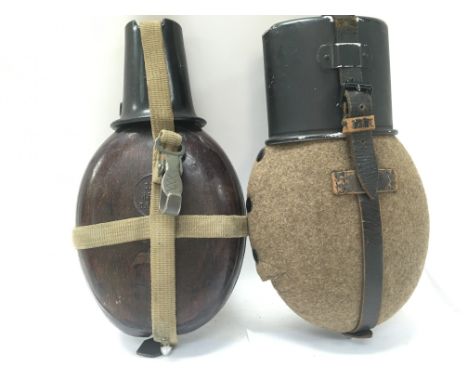 German Army WW2 water bottles M41 Desert/ field combat canteen, WW2 water bottle Herman Goering Regiment. Postage category C