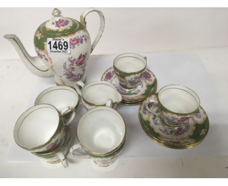 A decorative Royal Gratton bone China tea coffee set a Rosenthal Chippendale tea set and a quantity of glass and silver plate