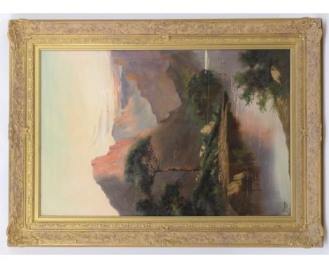 Jack M Ducker (active 1910-30), Pair, 'Early morning mist' and 'Evening glow', highland lochside views, signed oil on canvas,