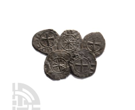 13th century A.D. Group comprising: mixed issues from Tripoli mint.  2.19 grams total. .Property of a North London, UK, gentl