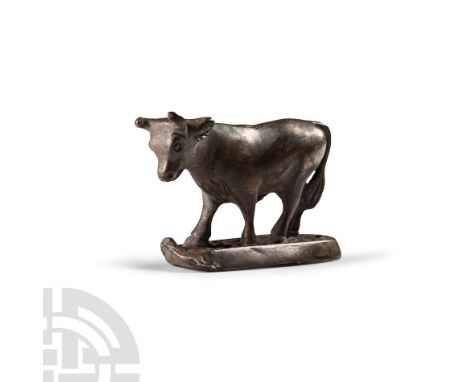 20th century A.D. Standing advancing on a hollow-formed base. Cf. Rolland, H., Bronzes Antiques de Haute Provence, Paris, 196