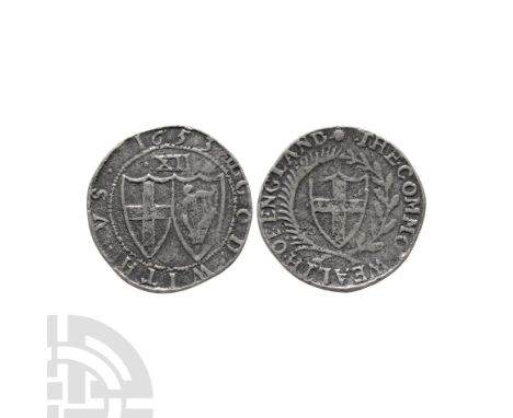 20th century A.D. Obv: English shield within laurel and palm branch, legends in English, initial mark sun, stops at mint mark