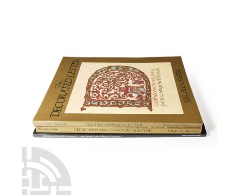 1977-2013 A.D. Carl Nordenfalk - Celtic and Anglo-Saxon Painting - 1977, card covers, 30 pp., 48 colour plates with text; J.J