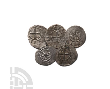13th century A.D. Group comprising: mixed issues from Tripoli mint.  2.58 grams total. .Property of a North London, UK, gentl