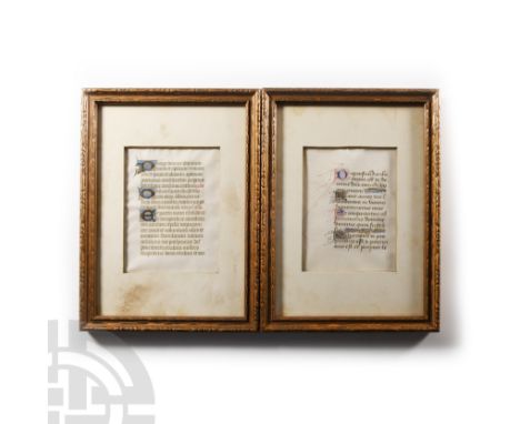 France, 14th-early 15th century A.D. Comprising: manuscript of Psalm 129 (De profundis clamavi ad te Domine.. 'I called out t
