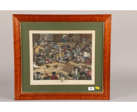 After Howgarth 'Pit ticket' engraving Engraved by T Cock in frame, (60 x 53cm including mount and frame) 
