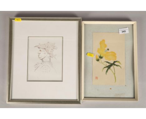 Five various pictures including, photograph of Alberobello, and nude sketch (5) 