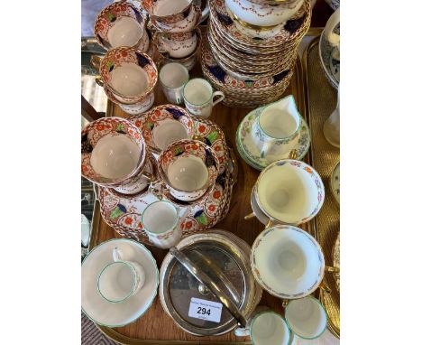 Royal Worcester English Garden porcelain six person part teaset; together with other decorative china (a tray) 
