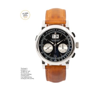 A. Lange &amp; Söhne DatographFull-Set, Jahr 2000, Handaufzug, Chronograph, Unterglas Tachymeterskala, Flyback-Funktion, Datu