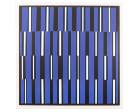 Günter Fruhtrunk (1923 München - 1983 ebenda) (F)Orgelpunkt, aus: Sechs Serigrafien, Siebdruck auf stabilem Karton, 62 cm x 6
