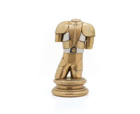 Miguel Ortiz Berrocal (1933 Algaidas, Spanien - 2006 Antequera) (F)'Manolete', Skulptur, Metall (Messing und Nickel), in 26 T