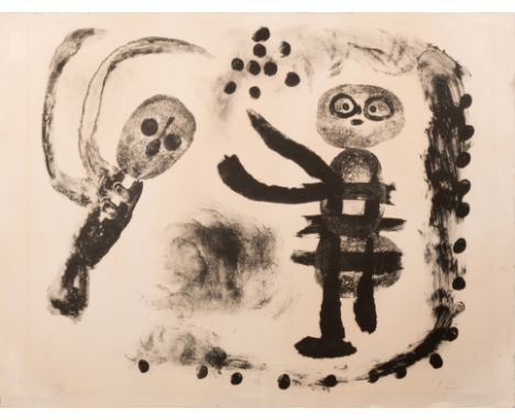Joan Miró (1893 Barcelona - 1983 Palma de Mallorca) (F)Petite fille au bois (Kleines Mädchen aus dem Wald), Lithografie auf B