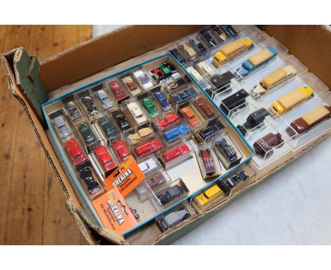 50+ Brekina, made in Germany, HO scale plastic model vehicles, to include Mercedes coaches in various colours and liveries. 4