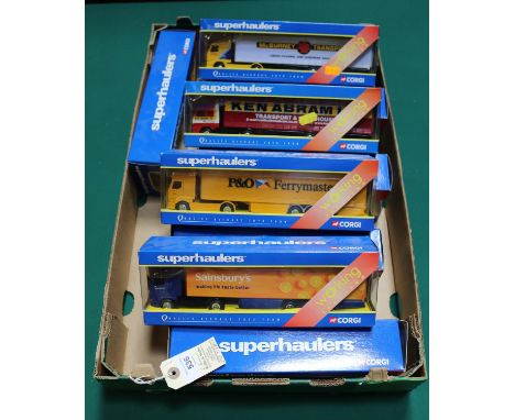 18 Corgi Superhaulers etc trucks. Tractor units include Scania, DAF, Volvo, Renault, etc. Liveries include P&amp;O/Nedlloyd, 