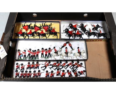 Britains Soldiers. 10 mounted Lifeguards in winter cloaks. 5 mounted Lifeguards. 4 other mounted Guards. Mounted bugler, 6 mo