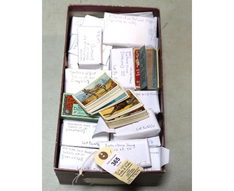 A quantity of  vintage cigarette cards, includes several sets, part sets and many odds. Sets includes Players natural history