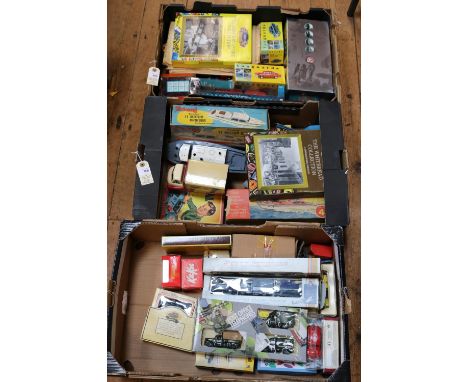 A quantity of various makes of 1950's toys. Tri-ang Burnham 11" Motor Cruiser. Merit Electrical Outfit. Hornby Speedboat Fast