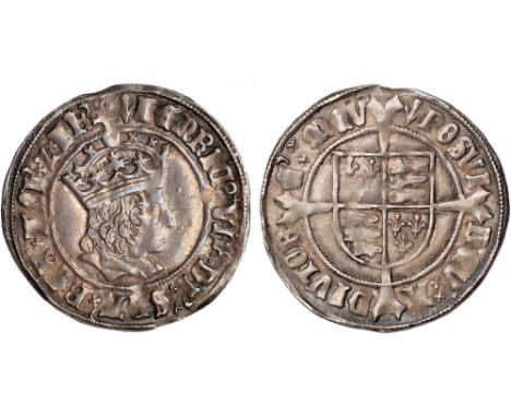 British Coins, Henry VII, groat, profile issue, mm. pheon (1505-1509), crowned bust r., triple band to crown, rev. long cross