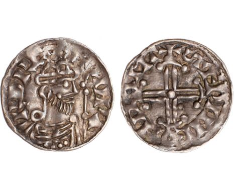 British Coins, Edward the Confessor, penny, hammer cross type (1059-1062), Northampton, Saewine, crowned bust r. with sceptre