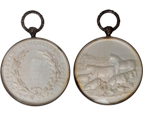 British Commemorative Medals, Altringham Agricultural Society, glazed and frosted silver medal, by Ottley, awarded 1890 to th