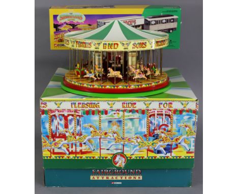 A Corgi Fairground Attractions scale model “The South Down Gallopers Carousel” (CC 20401); &amp; a Corgi Classics Showman Ran