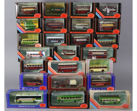 Twenty-four various other Gilbow Exclusive First Editions die-cast scale buses, each with window box.