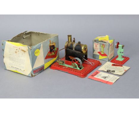A Mamod “S.E.1.” stationary steam engine; &amp; a ditto “Model Power Press”, both boxed.