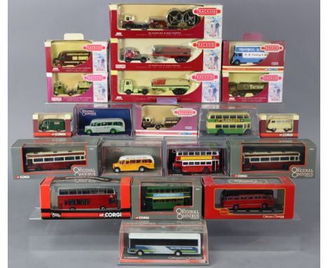 Ten Corgi Limited Edition “Original Omnibus” scale models; &amp; ten Lledo “Trackside” scale model vehicles, each with window