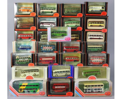 Twenty-six Gilbow Exclusive First Editions die-cast scale model buses, each with window box.