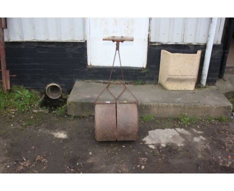 A garden roller 