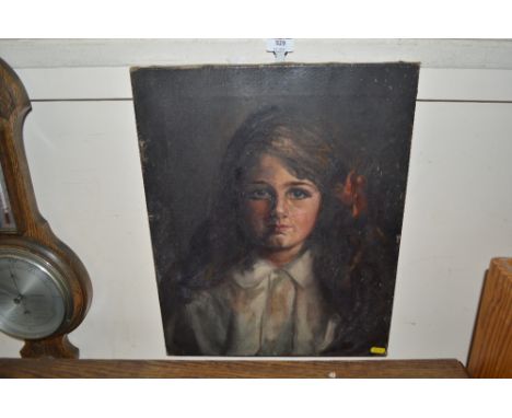 An oil on canvas, portrait study