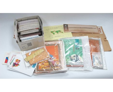 Stamps; China, a large plastic box containing a good quantity of unaddressed FDC's and various philatelic folders and present