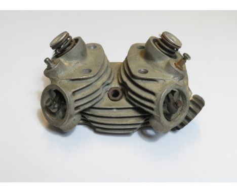 VINCENT MOTORCYCLE PARTS,&nbsp;ENGINE HEAD COMPLETE WITH VALVES, SPRINGS, PART NUMBERS ET22F