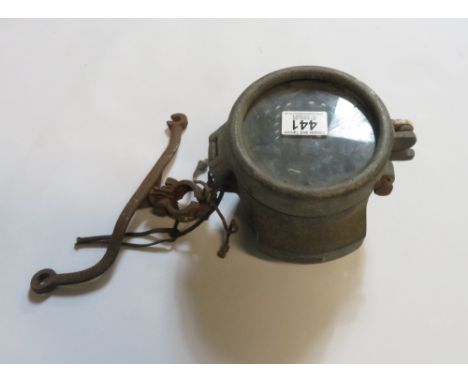 LARGER ACETYLENE FRONT HEADLAMP UNIT WITH BRACKET
