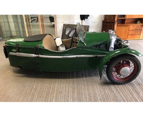 1934 MORGAN, THREE SPEED SPORTS WITH MATCHLESS MX4 ENGINE. HYDRAULIC BRAKES ON FRONT WHEELS, ALUMINIUM NON-ORIGINAL SUPER SPO